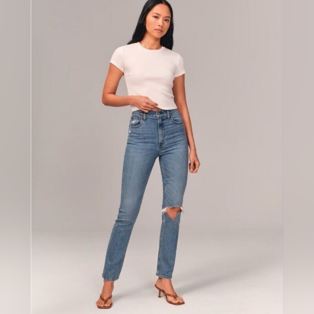 4 REGULAR A&F 90s ultra high rise